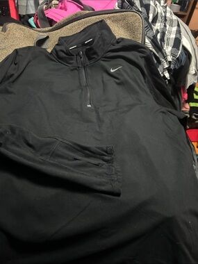 Nike Black 1/4 Zip Lightweight Pullover